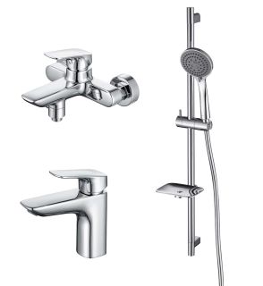 Комплект для ванны и душа Aquatek Вега AQ1030CR 3 в 1 AQ1010CR+AQ1040CR+AQ2011CR хром